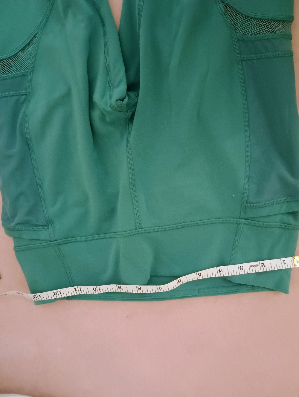Lululemon Women’s Forget the Sweat Mesh-Panel Active Crop Leggings Size 10 - Picture 5 of 7